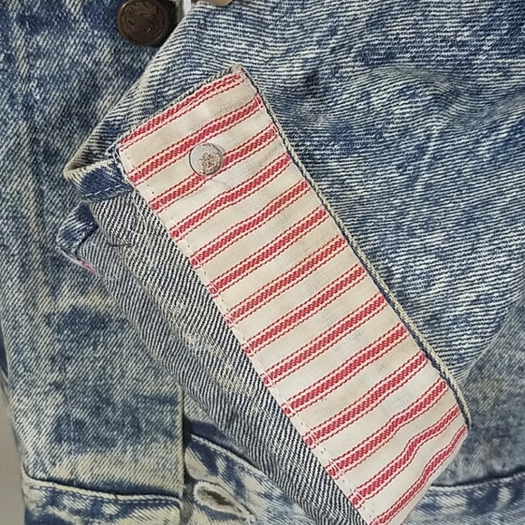 No Excuses Women's Vtg Acid Stone Wash Jean Jacket - Picture 5 of 15